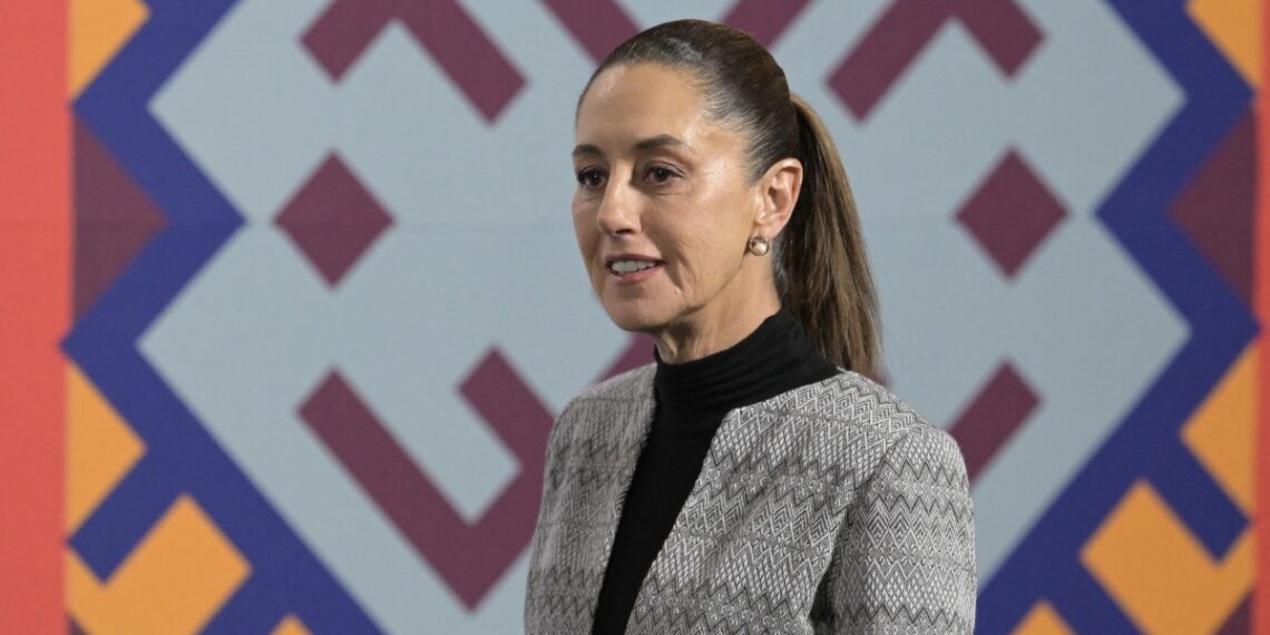 Claudia Sheinbaum sostiene su postura respecto a conquista de México. (Photo by Alfredo ESTRELLA / AFP)