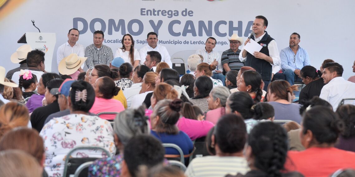 Estrenan cancha, domo y otras obras en Sapioriz