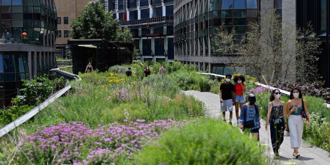 Este parque convirtió un área completa de Nueva York. (Photo by Angela Weiss / AFP)