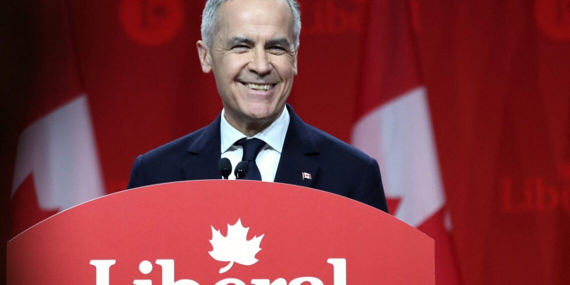 Mark Carney será el representante del Partido Liberal canadiense. (Photo by Dave Chan / AFP)