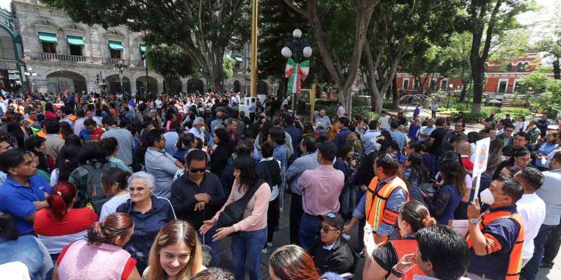 Puebla se alista para participar en el 1er Simulacro Nacional 2025