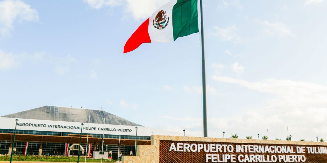 Casi con dos años cumplidos la apuesta del Aeropuerto de Tulum se ralentiza.(FOTO: PRESIDENCIA/CUARTOSCURO.COM)