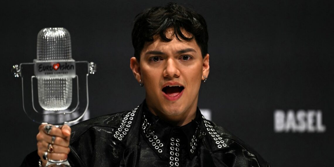 JJ se coronó en la edición de este 2025 de Eurovisión representando a Austria. (Photo by Fabrice COFFRINI / AFP)