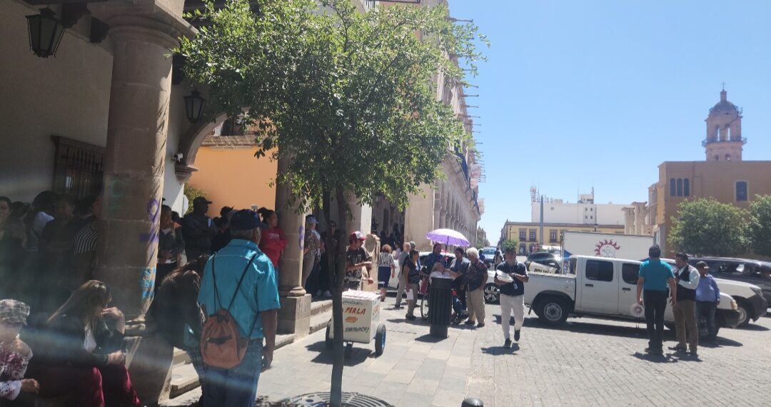 Manifestación contra plataformas