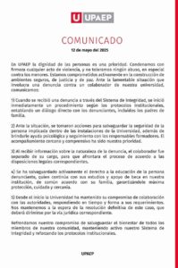 UPAEP confirma arresto de académico por abuso y hostigamiento contra estudiante