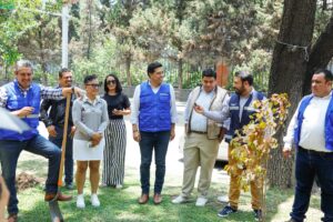 Trabajos de rehabilitación del camellón de prolongación Alameda desde Avenida Aguascalientes hasta Avenida Ojocaliente