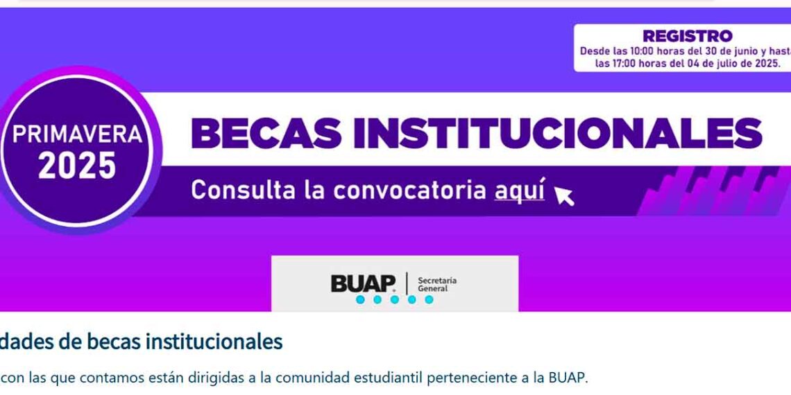 BUAP abre registro para Becas 2025: va dirigido a estudiantes de preparatoria y licenciatura