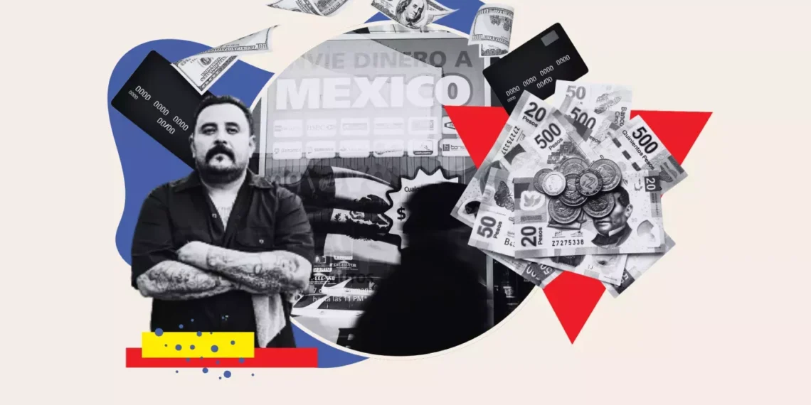 Los dólares que envían los paisanos desde el exterior representan una parte importante del gasto cotidiano de millones de familias en toda la nación. (Ilustración Newsweek / Getty)