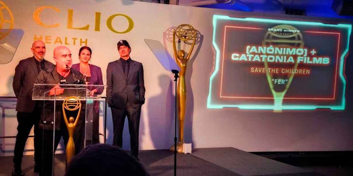Anónimo y campaña “FER”, premiados con Grand Clio Health
