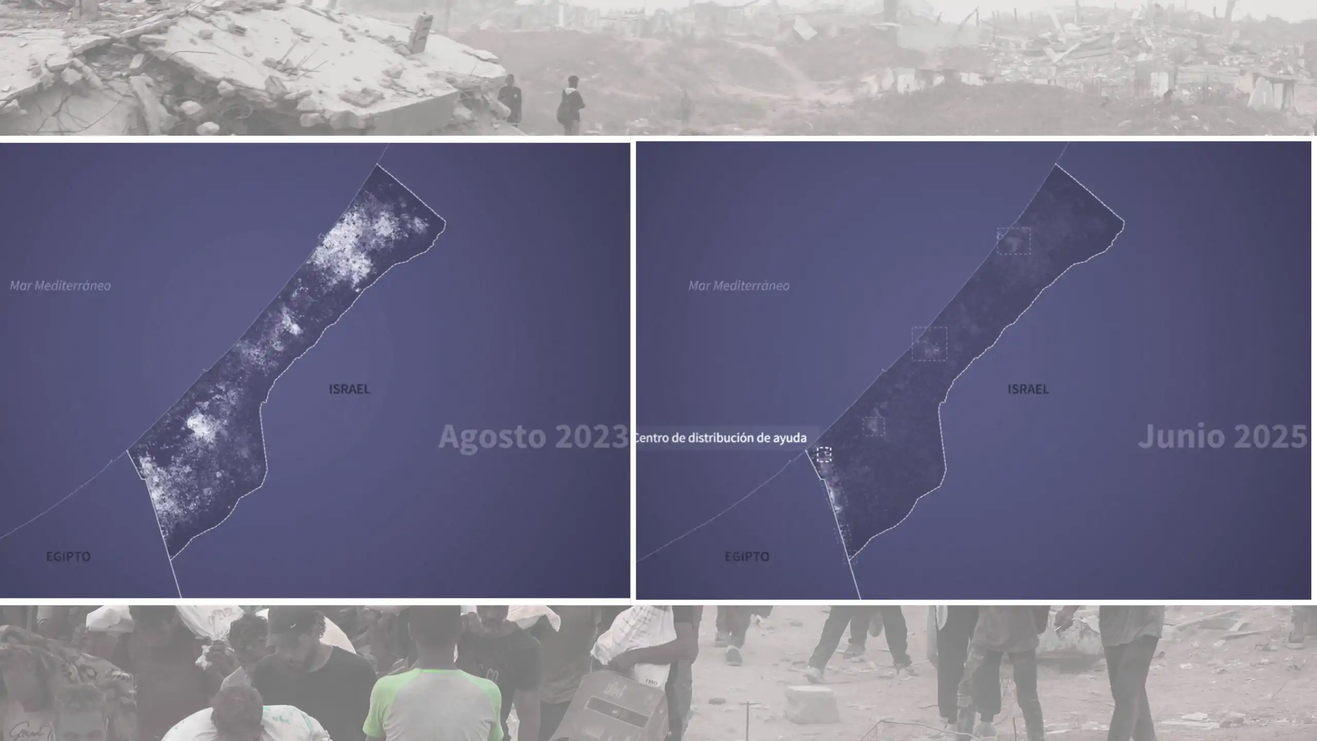 Gaza imágenes satelitales